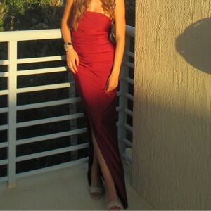 Elegant Red Evening Dress